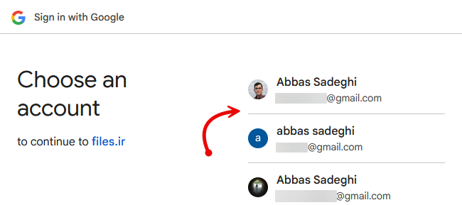 اتصال اکانت گوگل به فایلز