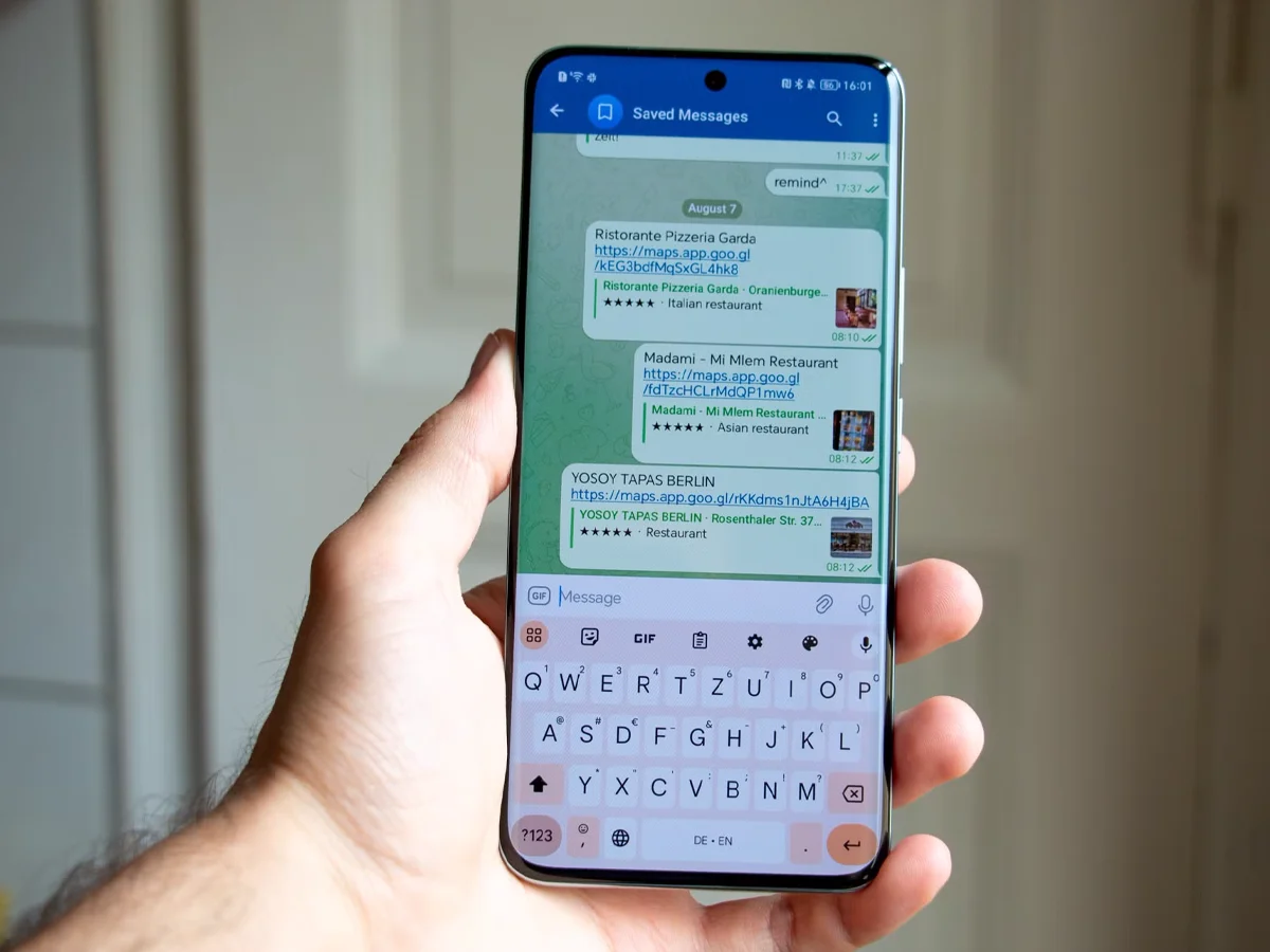 پیام های ذخیره شده تلگرام