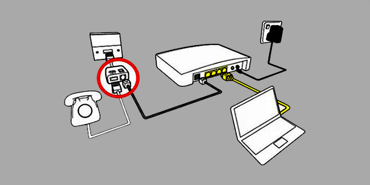 ترفند افزایش سرعت دانلود با استفاده از اسپلیتر مودم