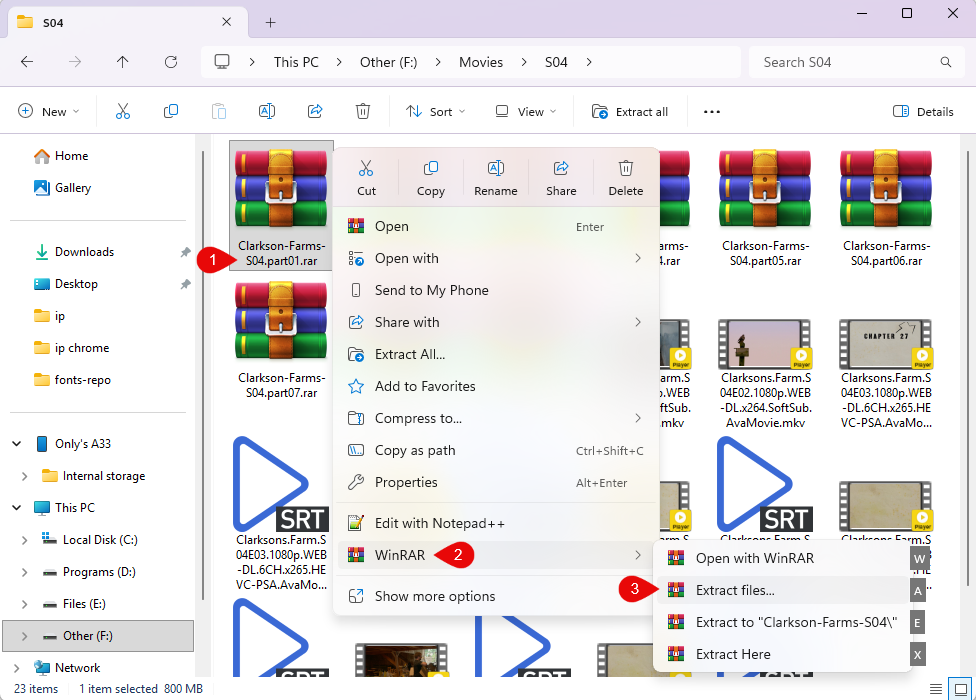 خارج کرده فایل فشرده زیپ