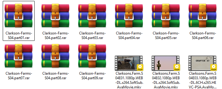 پارت بندی فایل فشرده