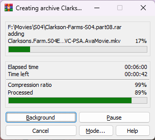 تبدیل فایل فشرده به چند فایل
